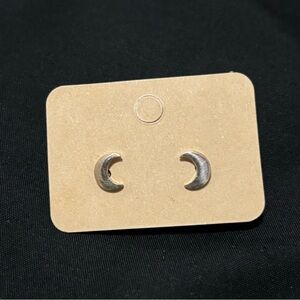 Rose Gold Moon Earrings